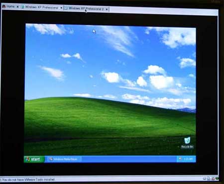 Dvoje Windows XP na jednom PC pomocí Vanderpool virtualizační te