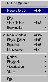 WinAmp 2.78c2 menu