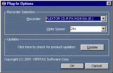 WinAmp 2.78c2 Veritas plug-in Options