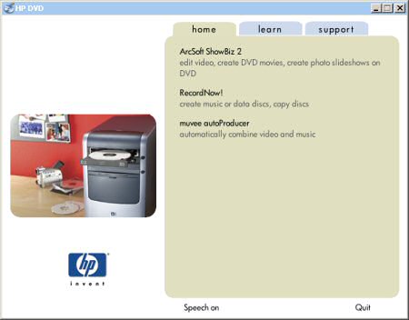 HP dvd640i - Software