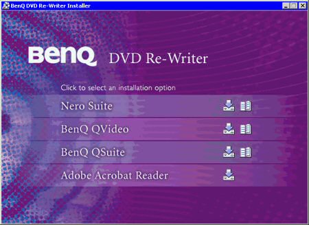 BenQ DW1625 - Software