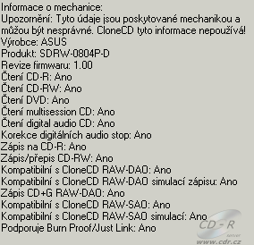 ASUS SDRW-0804P-D - CloneCD