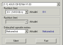 ASUS CB-5216A - čtení CD silent