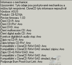 ASUS CB-5216A - CloneCD