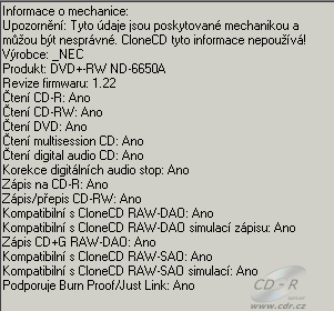 NEC ND-6650A - CloneCD