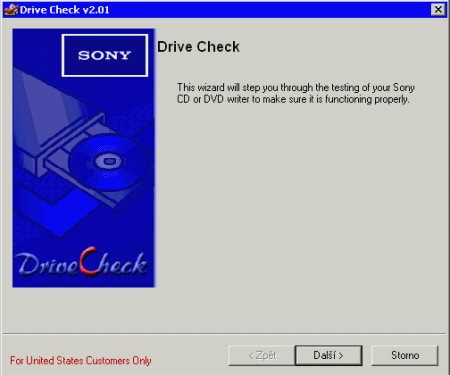 Sony DRU-800A - Drive check