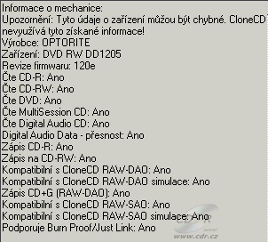 Optorite DD1205 - CloneCD