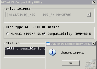 NEC ND-3540A - změna BookType