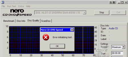 LG GWA-4161B - CDspeed CD quality check