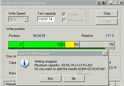 LG GWA-4161B - CDspeed overburn