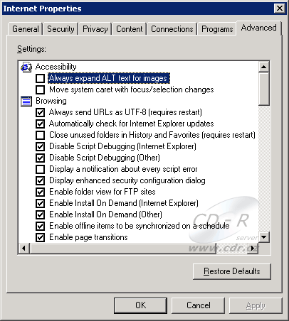 IE7 Beta1: Nastavení - záložka Advanced - volba Always expand AL