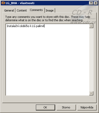 OpdiTracker: Vložené poznámky k instalačnímu CD k LG vypalovačce