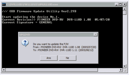 Pioneer DVR-110D - upgrade firmware