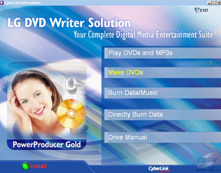 LG GSA-2166D - software disc