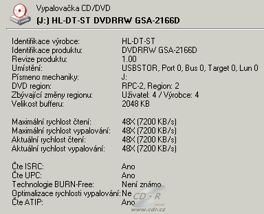 LG GSA-2166D - Alcohol 120%