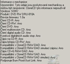 Sony DRU-810A - CloneCD