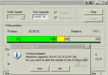 NEC ND-4550A - overburn