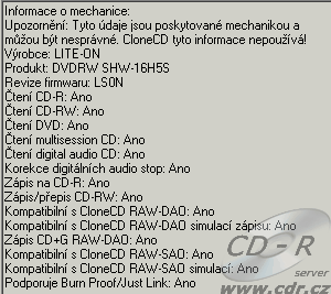 LiteOn SHW-16H5S - CloneCD