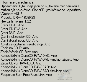 ASUS DRW-1608P2S - CloneCD