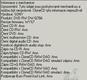 Sony DW-Q78A - CloneCD