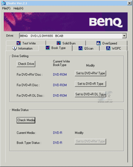BenQ DW1655 - QSuite Book Type