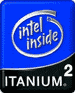Intel Itanium 2 logo staré