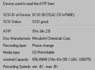 Teac CD-RW v krabici