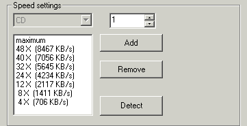 Sony DW-G120A rychlosti čtení CD