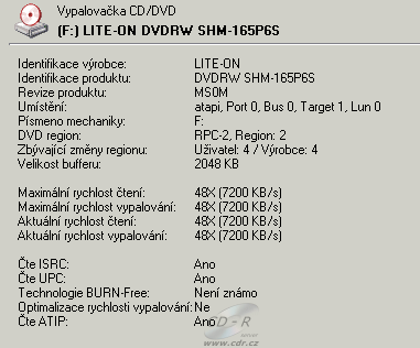 LiteOn SHM-165P6S - Alcohol 120%