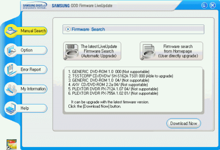 Samsung SH-S162A - firmware LiveUpdate