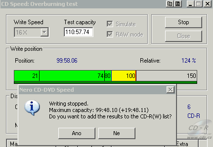 Samsung SH-S162A - CDspeed overburn