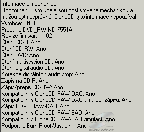 NEC ND-7551A - CloneCD