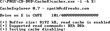 Cache explorer - informace o mechanice a cache s audio CD - Yama