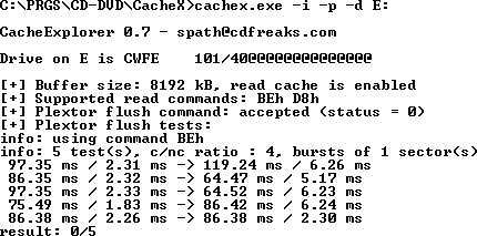 Cache explorer - informace o mechanice a cache s audio CD - Yama