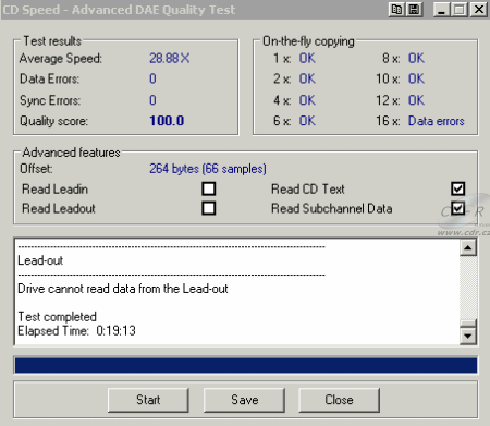 NEC ND-4571A - CDspeed Advanced DAE speed test