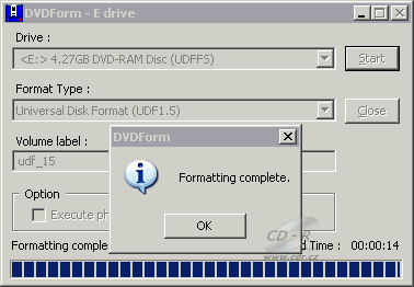 NEC ND-4571A - DVDForm formát UDF 1.50