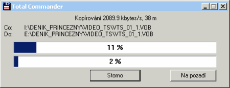 BenQ DW1670 - DVD-RAM přenos dat