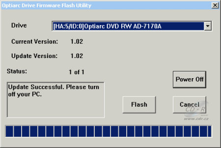 Optiarc AD-7170A - firmware 3