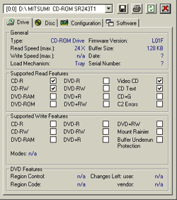 Mitsumi SR243T1 Nero InfoTool