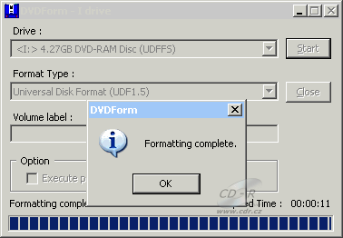 Teac DV-W516GDM - DVDForm formát UDF 1.50