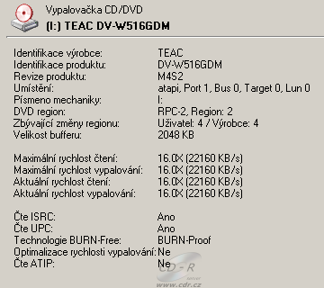 Teac DV-W516GDM - Alcohol 120%