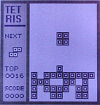 Sapphire Ivory - displej: hra tetris