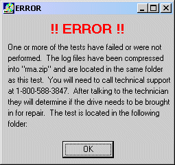 DriveCheck 6 Error