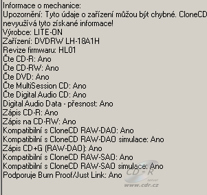 LiteOn LH-18A1H - CloneCD