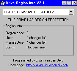 LG GCC-4120B - Drive RegionInfo