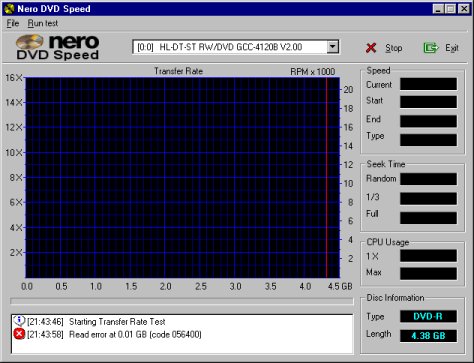 LG GCC-4120B - DVDspeed DVD-R z CDR labs