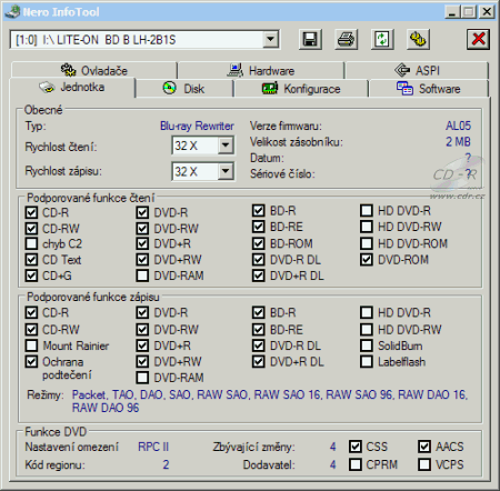 LiteOn LH-2B1S - Nero InfoTool