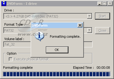 Formát DVD-RAM 5× - FAT32