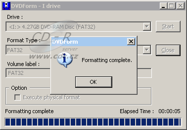 Formát DVD-RAM 12× - FAT32