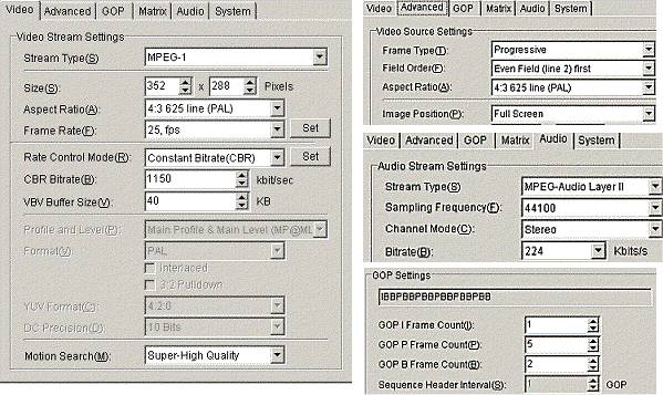 TMPGEnc - setings